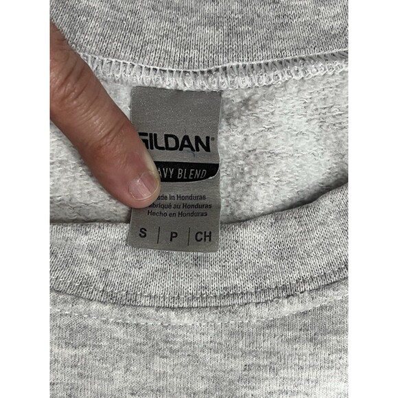 VTG Harvard University Mens Sweater Pullover Crewneck Size S Gildan Heavy Blend - Picture 4 of 5